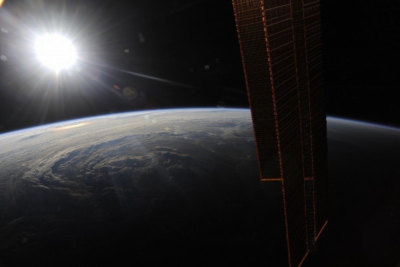 ISS és a Föld felülnézetből